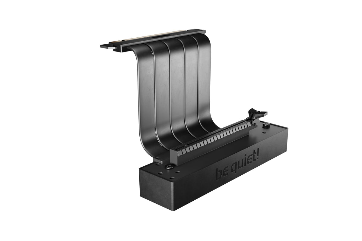 be quiet! Riser Cable Kabel für Einbau von von PCIe 4.0-Grafikkarten mit vertikaler GPU-Montageoption einfache vertikale Installation Schwarz