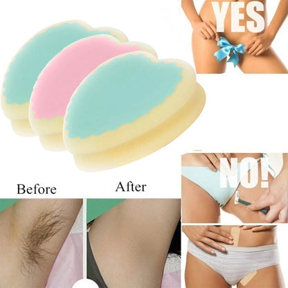 Painless Reusable Hair Removal Sponge for Face & Body