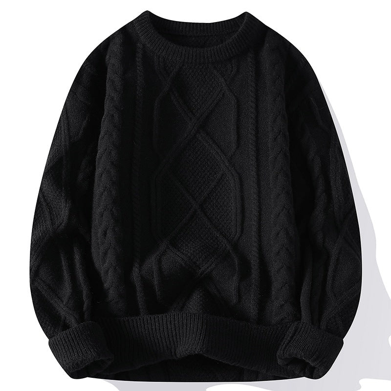 Men's Knit Pullover Sweater for Autumn and Winter