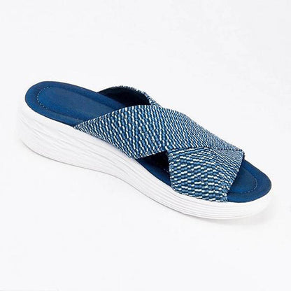 Fish Mouth Flying Cross Slope Sandals