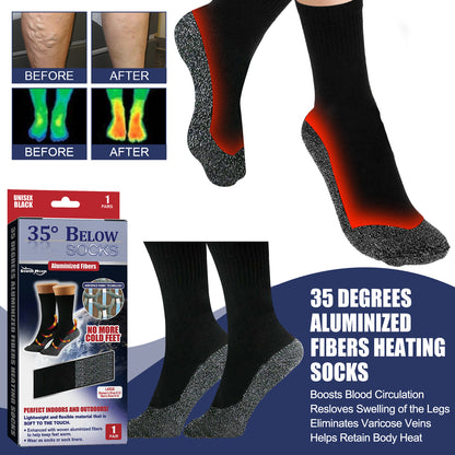 South Moon 35°C Aluminum Fiber Heated Socks for Comfort