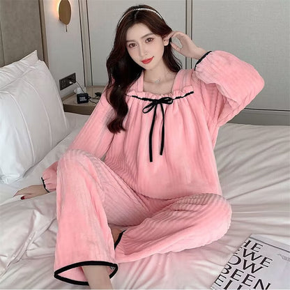 Winter Full-Sleeved Pajama Set for Home Wear