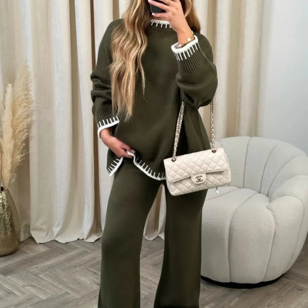 Solid Color Casual Loose Outfit