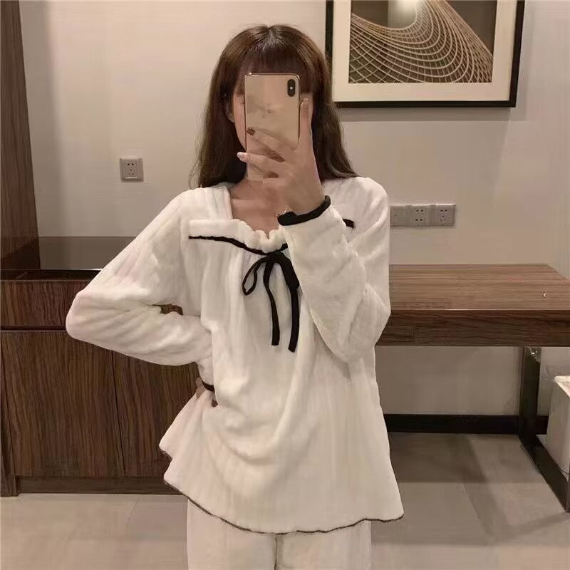 Winter Full-Sleeved Pajama Set for Home Wear