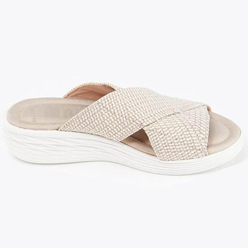 Fish Mouth Flying Cross Slope Sandals