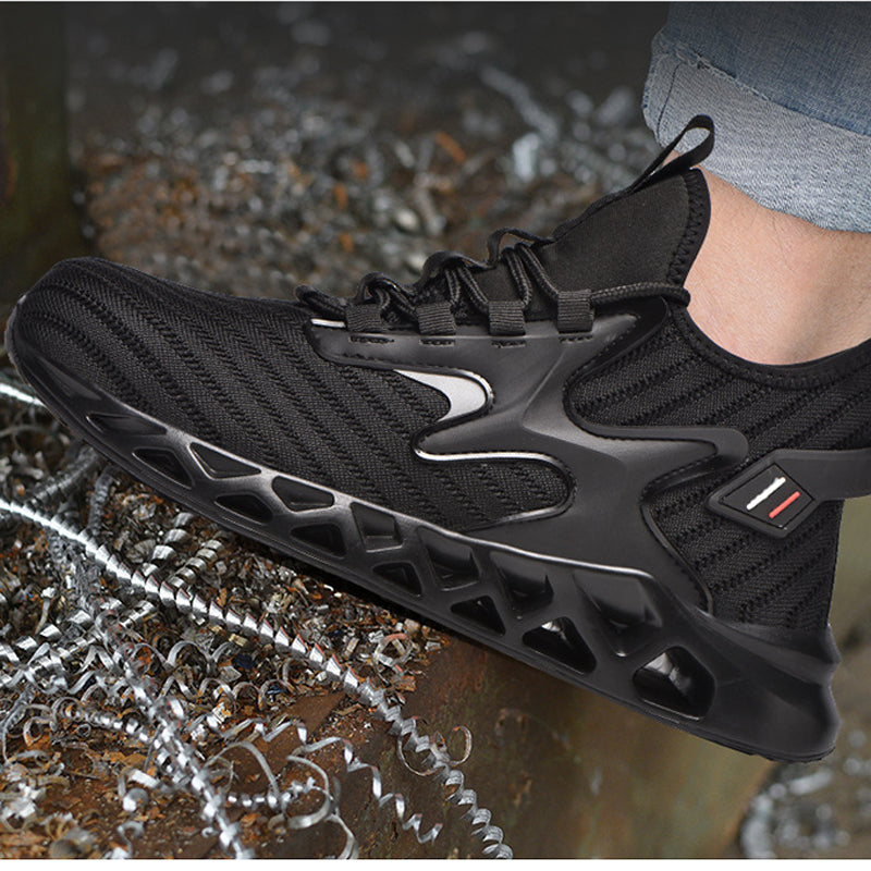 Lightweight Breathable Steel Toe Safety Work Shoes