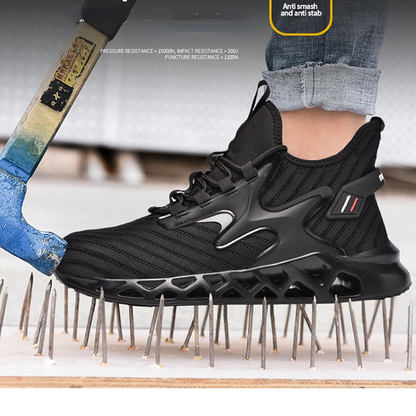 Lightweight Breathable Steel Toe Safety Work Shoes