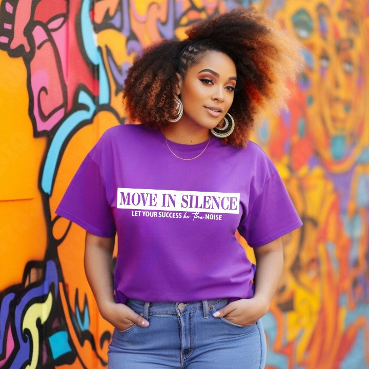 Move in Silence Unisex T-Shirt – Motivational Hustle Tee