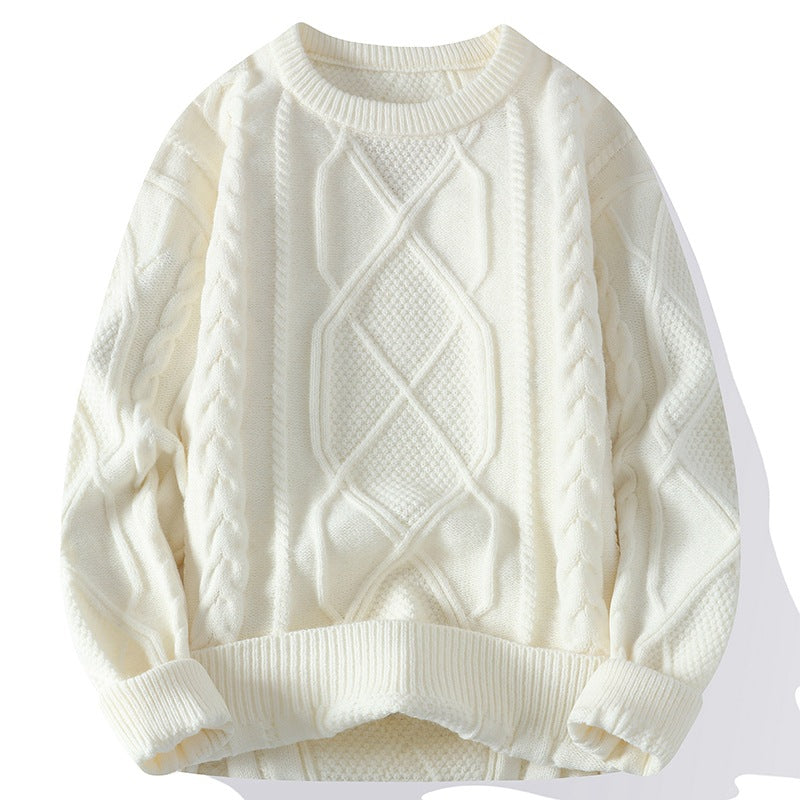 Men's Knit Pullover Sweater for Autumn and Winter